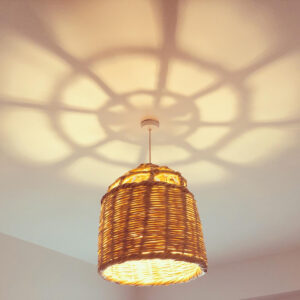 CANE CAGE LAMPSHADE